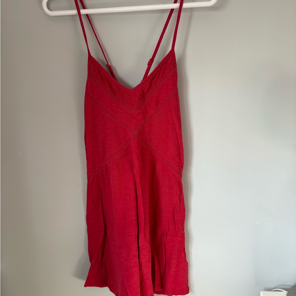 Roxy Red beach cover up dress